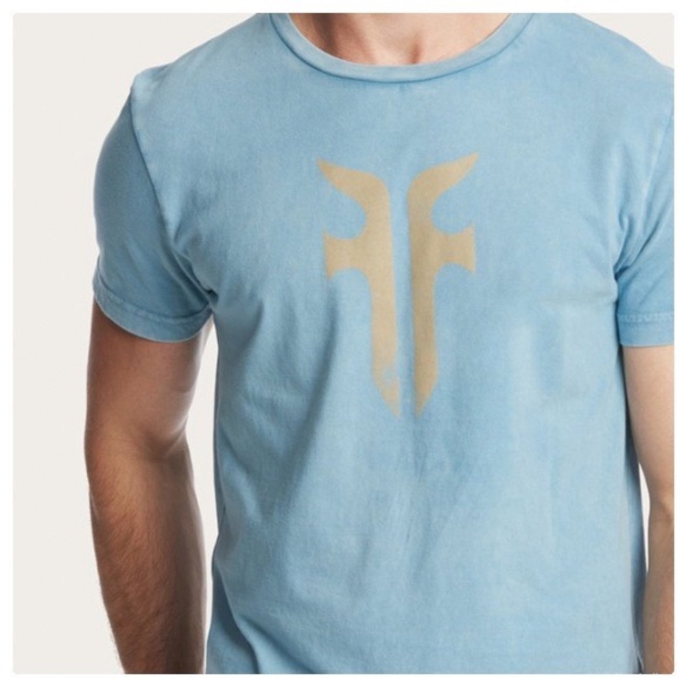 FRYE “STONE BLUE” - TEE SHIRT MEN SZ LARGE